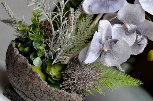 Orchidea šedá květinová dekorace — foto 5