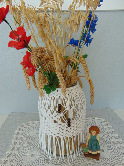 Lucerna-váza macramé — foto 3