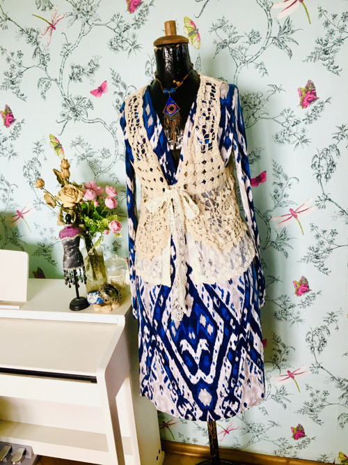 Vestička boho háčkovaná — foto 2