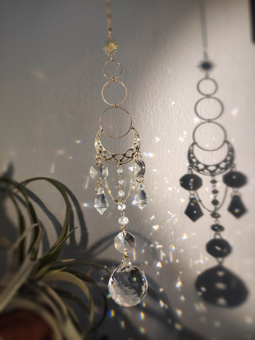 Boho měsíc - Lapač slunce Feng shui — foto 3