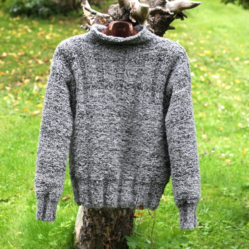 Šedá eminence -teplý pulower — foto 3