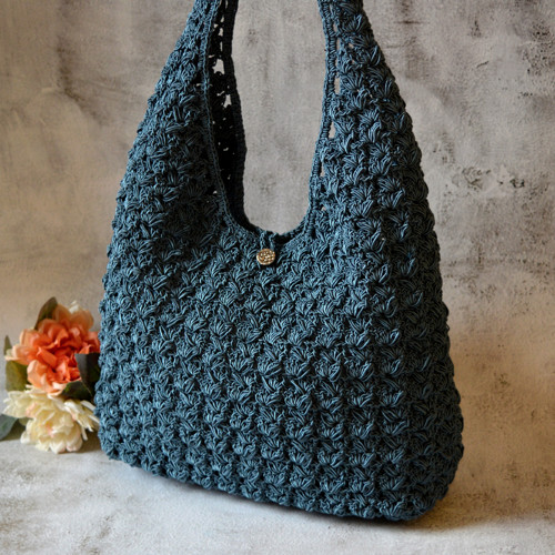 CAMILLA- háčkovaná kabelka 55x 26cm — foto 4
