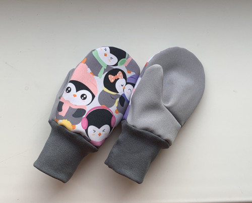 Softshellové rukavice-tučnáčci — foto 3
