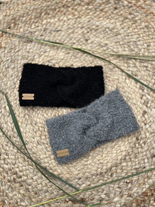 Čelenka alpaka BOUCLÉ - černá — foto 5
