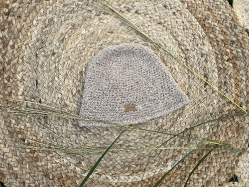 Klobouček alpaka BOUCLÉ - béžový — foto 5