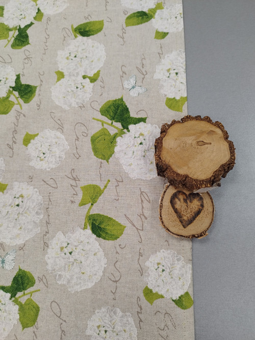 Šerpa 40*140cm BÍLÉ HORTENZIE — foto 2