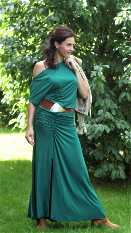Zelená zvonová sukně — foto 6