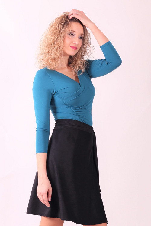 Zavinovací sukně - černá - vel. S — foto 3