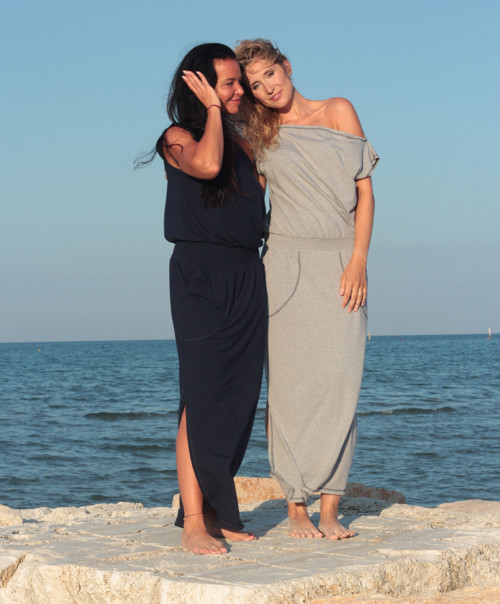 Dlouhé šaty šedá melanž — foto 5