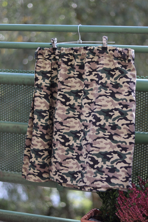 Pánská bavlněná sukně- khaki — foto 3
