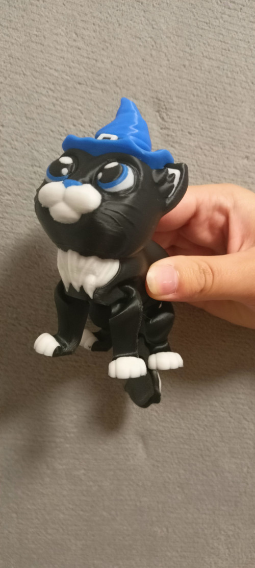 Kouzelná Černá Kočka - 11 cm - 3D Tisk — foto 4