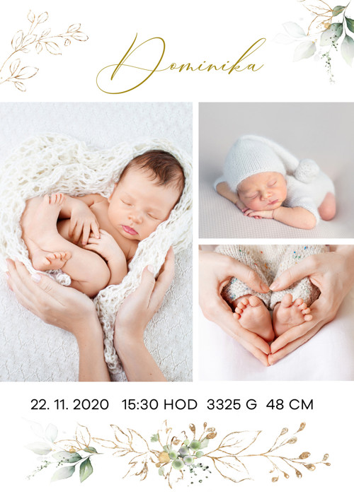 NEWBORN rám č. 01 - digitální šablony PSD — foto 2