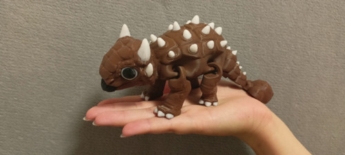 Flexi Ankylosaurus Bumpy - 18 cm - 3D tisk — foto 2