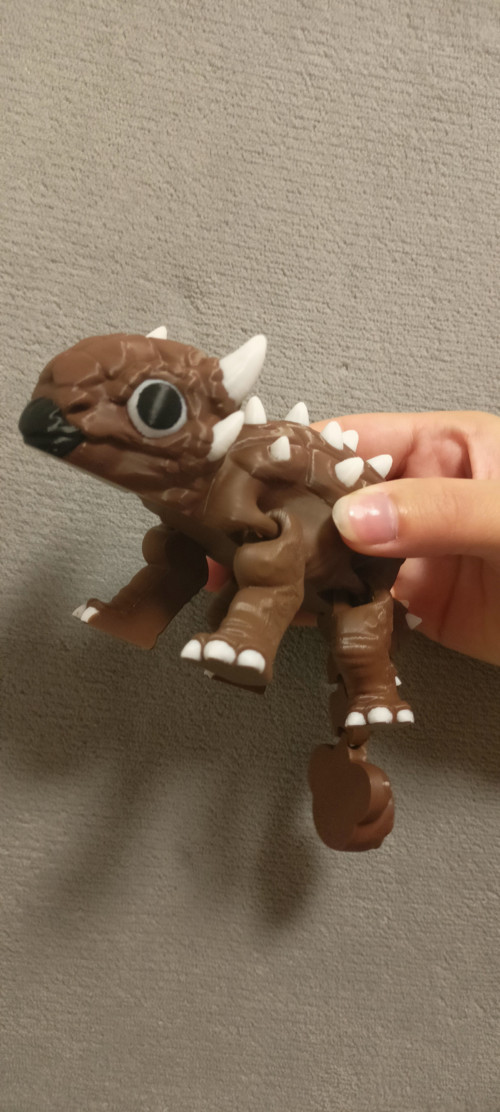 Flexi Ankylosaurus Bumpy - 18 cm - 3D tisk — foto 4