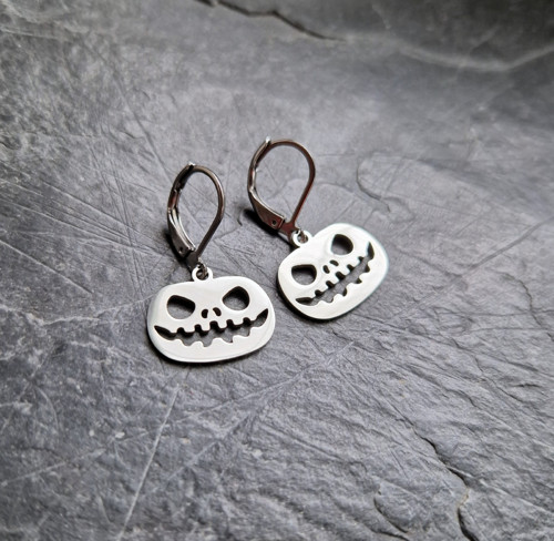Ocelové náušnice*dýně*Halloween — foto 3