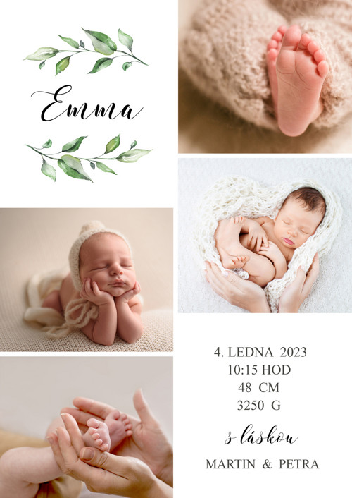 NEWBORN rám č. 14 - digitální šablony PSD — foto 3