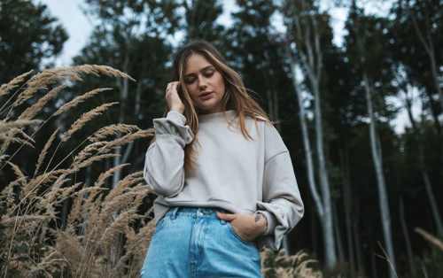 Mikina FLOR latte — foto 2