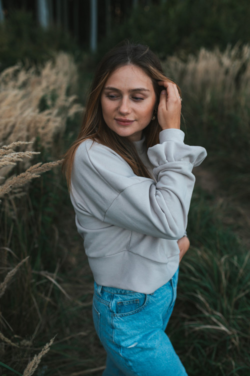 Mikina FLOR latte — foto 6