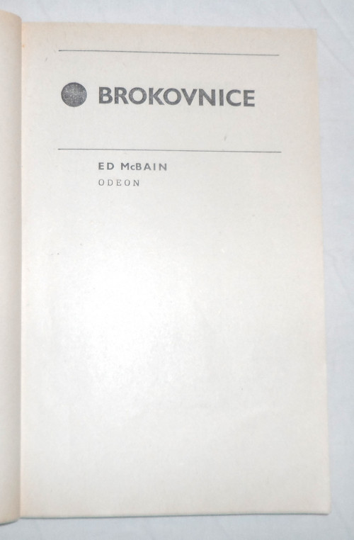 Ed McBaiN: BROKOVNICE, krimi, 1984 — foto 2