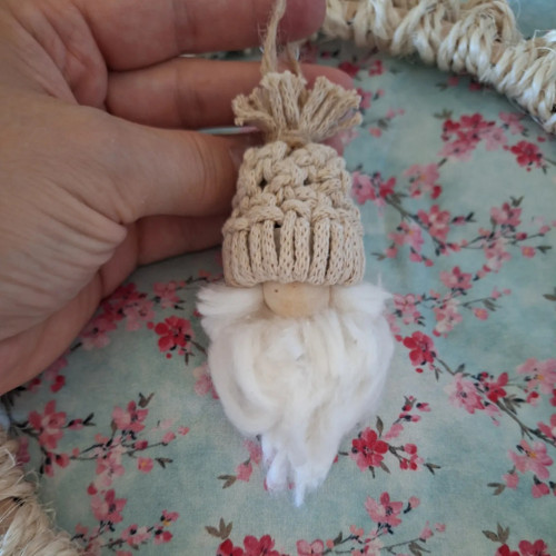 Macrame vánoční skřítek — foto 2