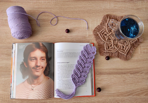 Macramé záložka do knihy - typ 2 — foto 2