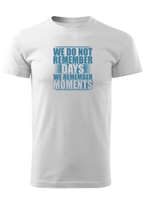 Pánské tričko "We remember moments" — foto 3
