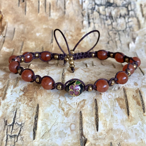 Shamballa náramek s kvítkem — foto 3