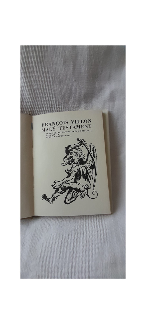 Malý testament - F. Villon — foto 2
