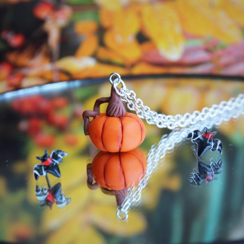 Halloween- sada dýně s netopýri — foto 4