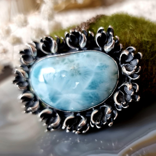 Přívěsek-Larimar, Ag 925/1000 — foto 3
