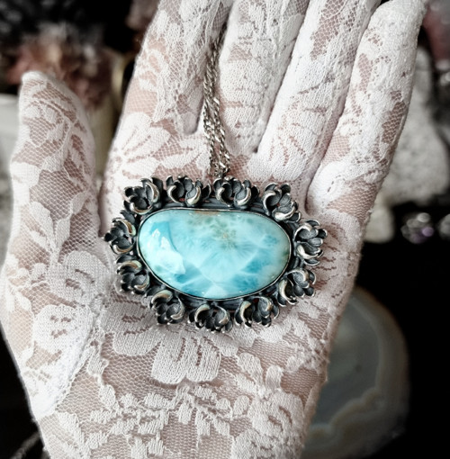 Přívěsek-Larimar, Ag 925/1000 — foto 6