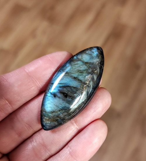 Labradorit, ID 3201, 49x22 mm — foto 4
