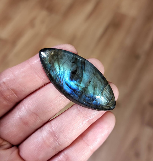Labradorit, ID 3201, 49x22 mm — foto 3