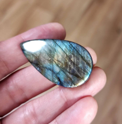 Labradorit, ID 3205, 40x22 mm — foto 3