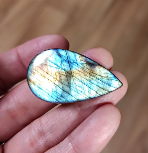 Labradorit, ID 3205, 40x22 mm — foto 5