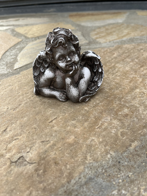 3D Andělíček (kovová patina Antracit) — foto 2