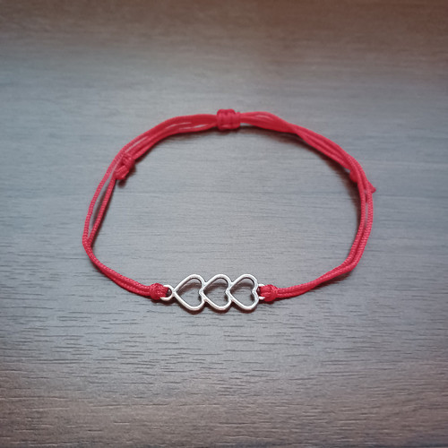 Náramek Kabbalah - srdíčka — foto 2