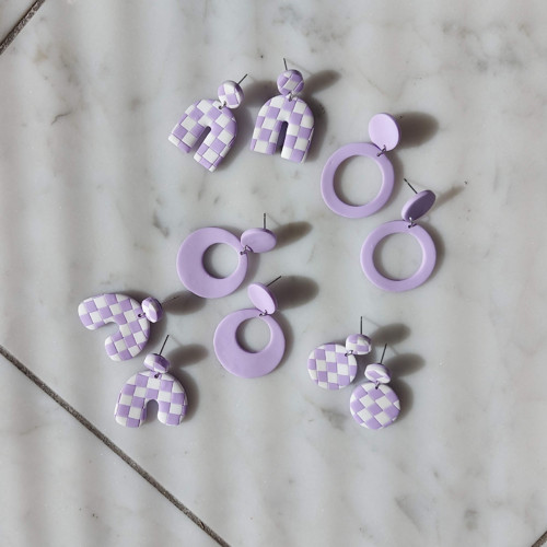 Lavender - náušničky Luna — foto 2