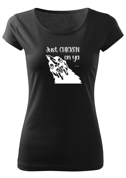 Dámské tričko "Just chicken on ya" — foto 4