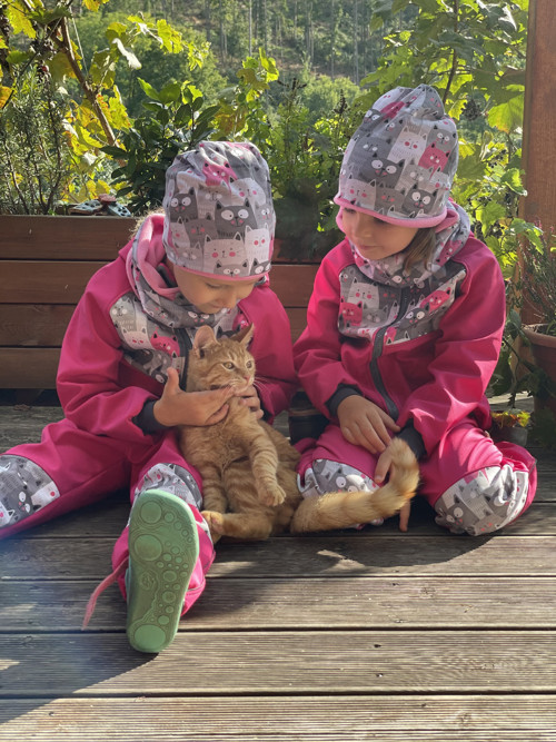 Softshellové kalhoty Kočky 86/92 — foto 4