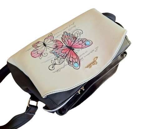 Kabelka 3-komorová Butterfly — foto 4