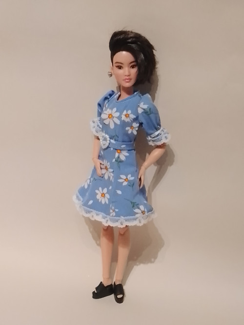 Modré šaty pro panenku Looks 3. — foto 3