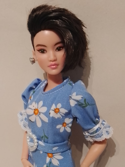 Modré šaty pro panenku Looks 3. — foto 4