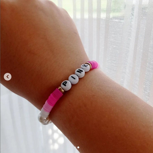 Růžový náramek PINK — foto 2
