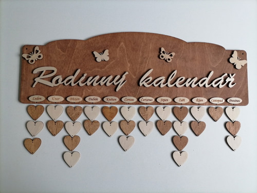 Rodinný kalendář hnědý — foto 2