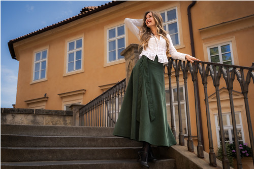 Půlkolová Manšestrová Smaragd — foto 2