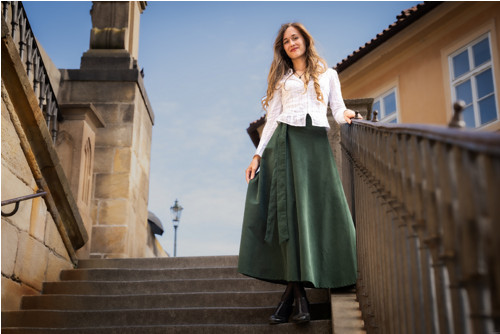 Půlkolová Manšestrová Smaragd — foto 3