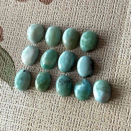 Larimar pravý kabošon ovál / 9x7mm — foto 3