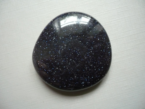 Placka - avanturín modrý 42 mm, č.538f — foto 3
