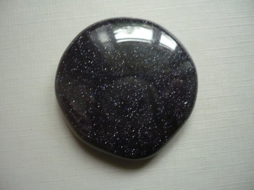 Placka - avanturín modrý 43 mm, č.548f — foto 2